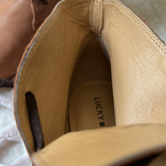 Lucky Brand lace up wedge booties. - Picture 13 of 15